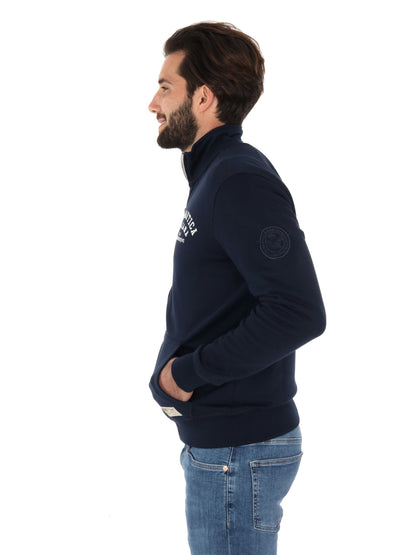 FELPA CON ZIP AERONAUTICA ITALIANA UOMO BLU