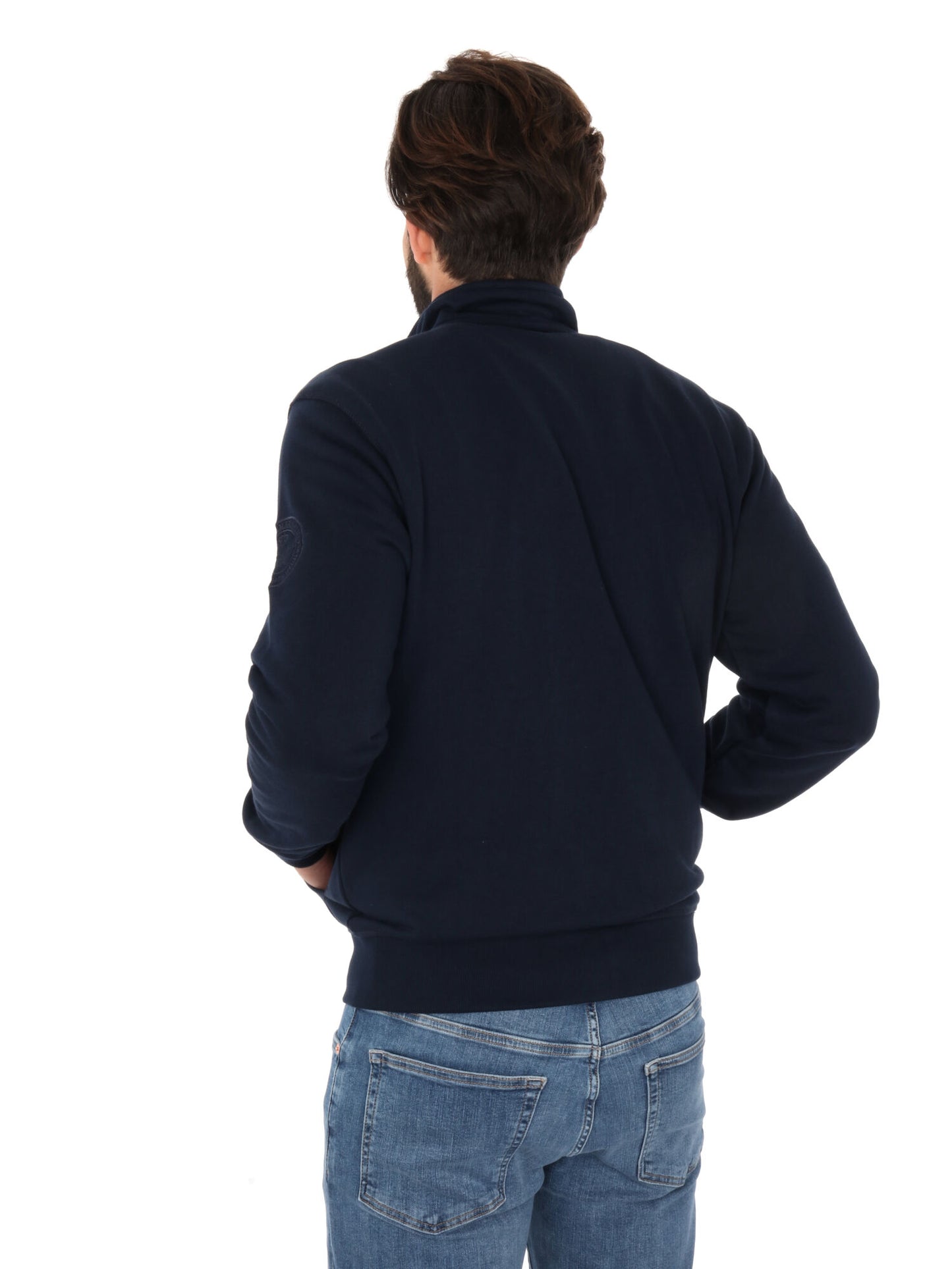 FELPA CON ZIP AERONAUTICA ITALIANA UOMO BLU