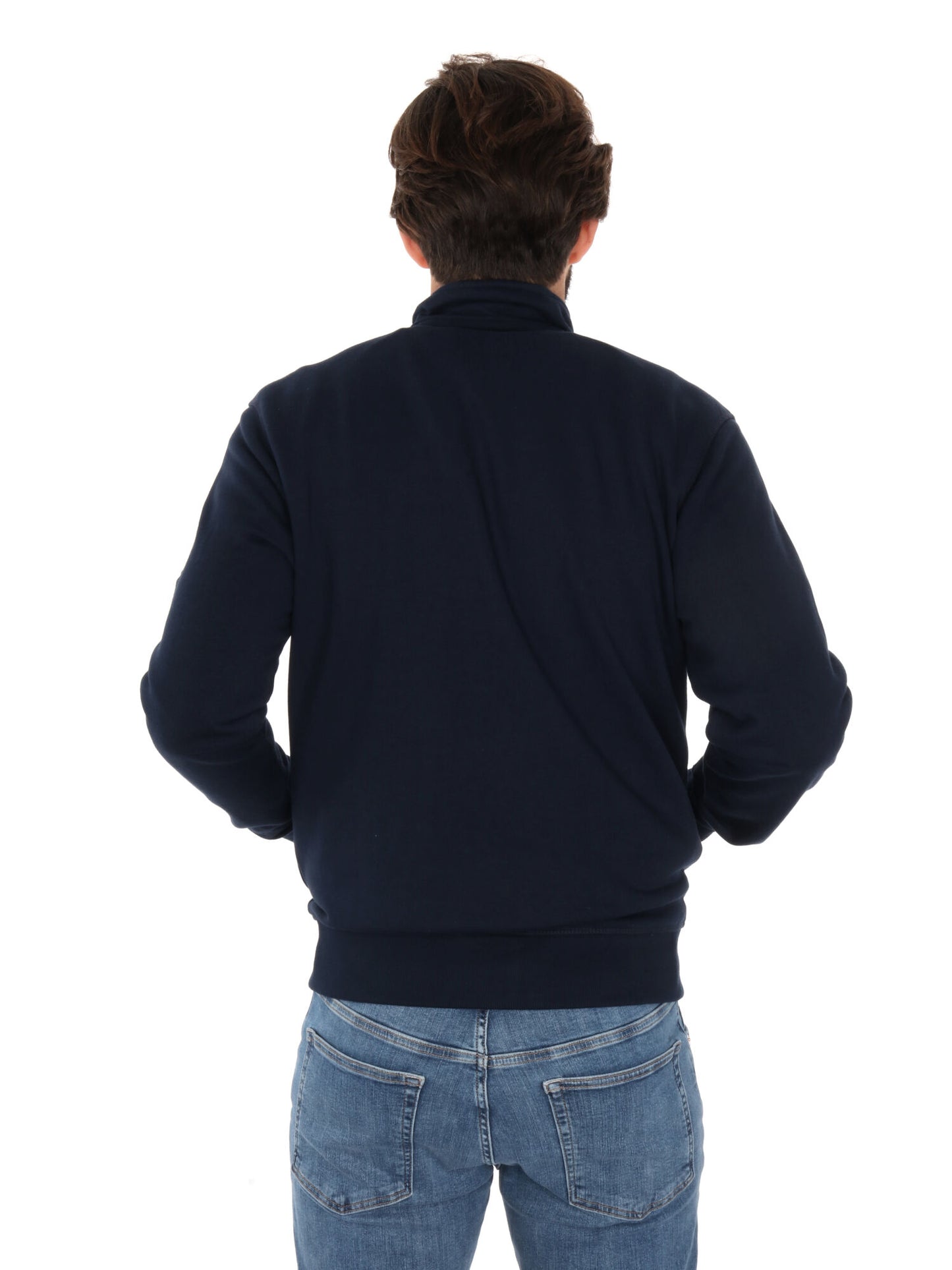 FELPA CON ZIP AERONAUTICA ITALIANA UOMO BLU
