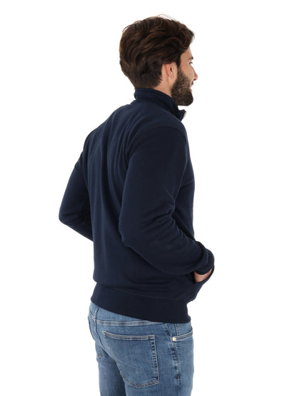 FELPA CON ZIP AERONAUTICA ITALIANA UOMO BLU