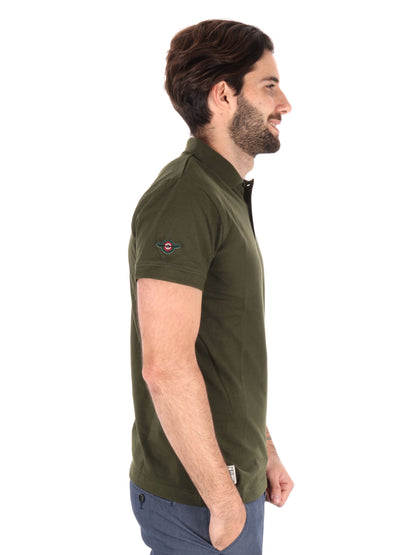POLO AERONAUTICA ITALIANA UOMO VERDE MILITARE