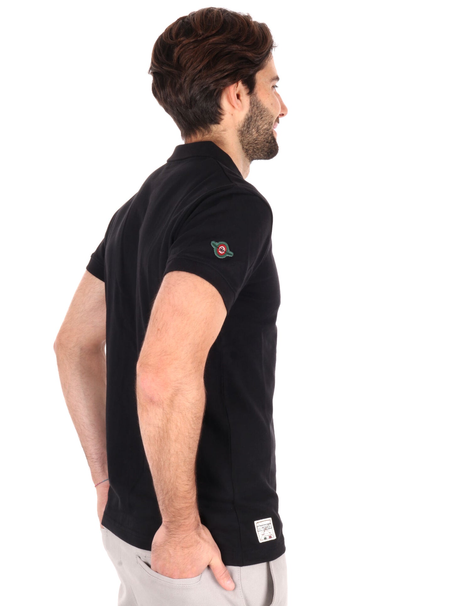 POLO AERONAUTICA ITALIANA UOMO NERO