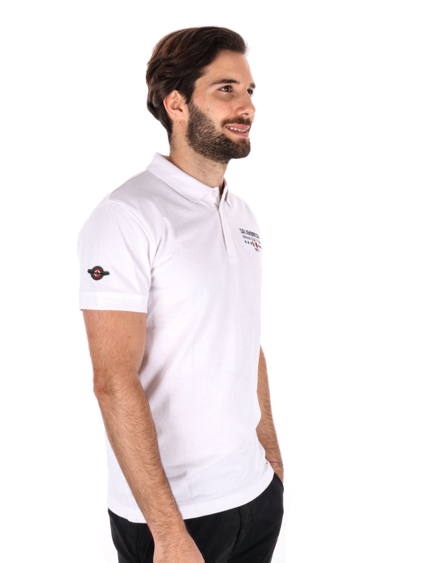 POLO AERONAUTICA ITALIANA UOMO BIANCO