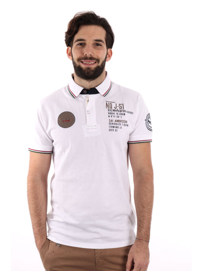 POLO AERONAUTICA ITALIANA UOMO BIANCO