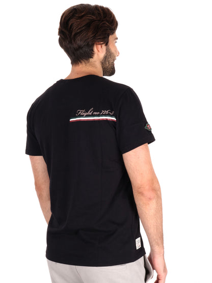 T-SHIRT AERONAUTICA ITALIANA UOMO NERO
