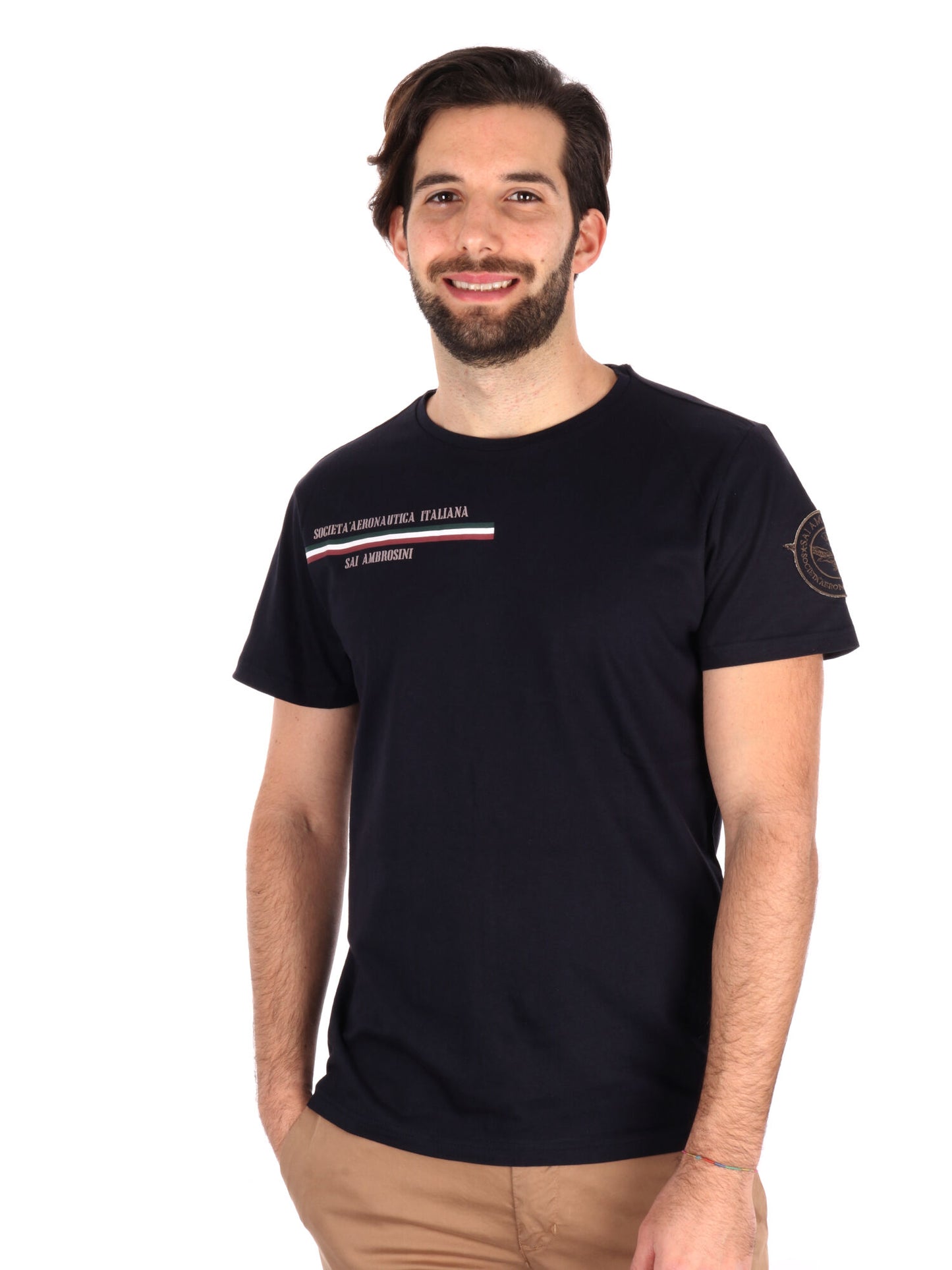 T-SHIRT AERONAUTICA ITALIANA UOMO BLU
