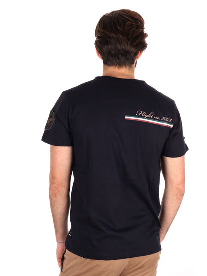 T-SHIRT AERONAUTICA ITALIANA UOMO BLU