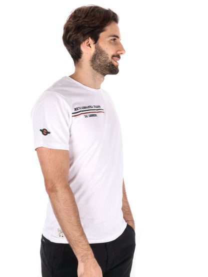 T-SHIRT AERONAUTICA ITALIANA UOMO BIANCO