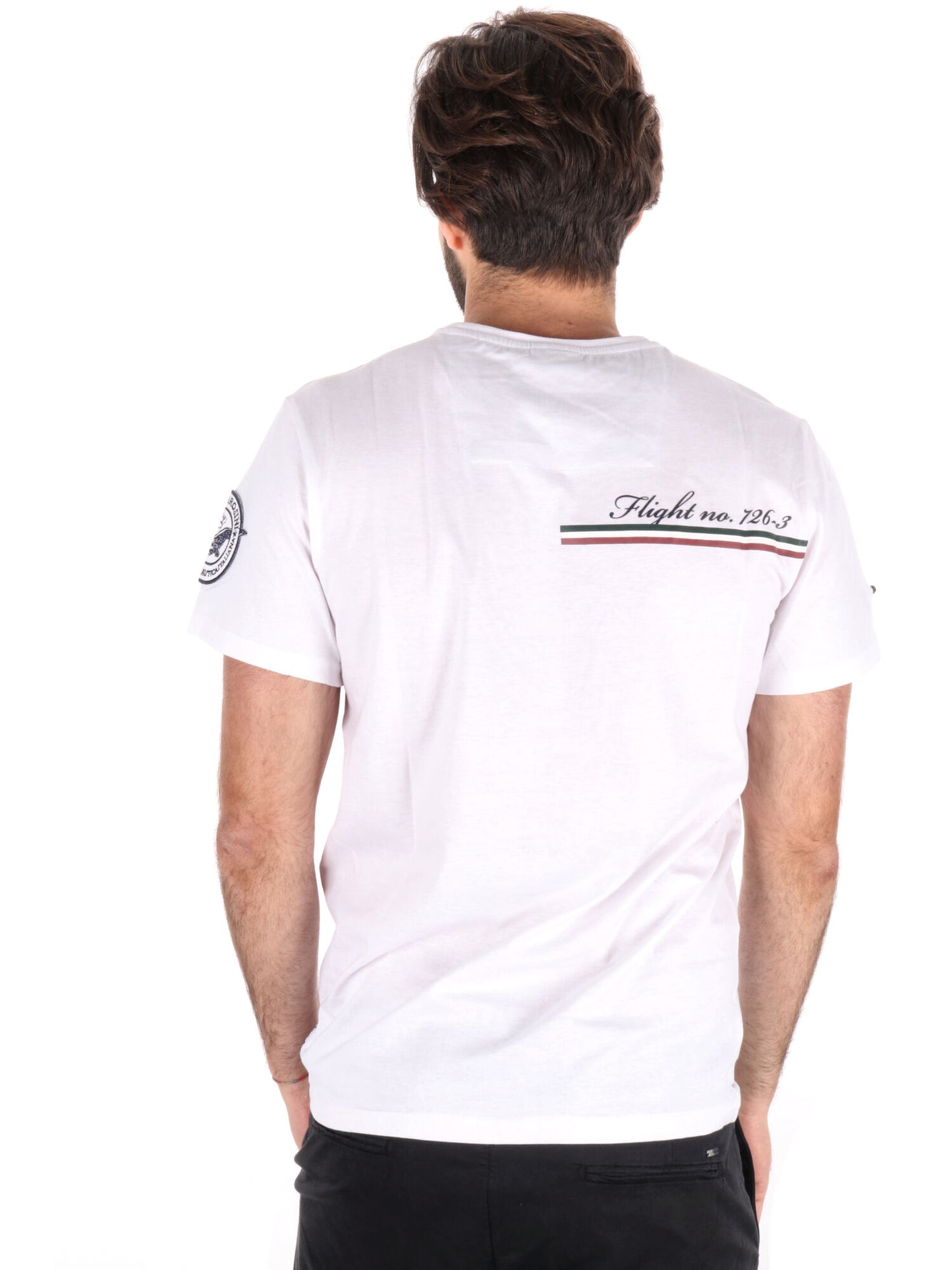 T-SHIRT AERONAUTICA ITALIANA UOMO BIANCO
