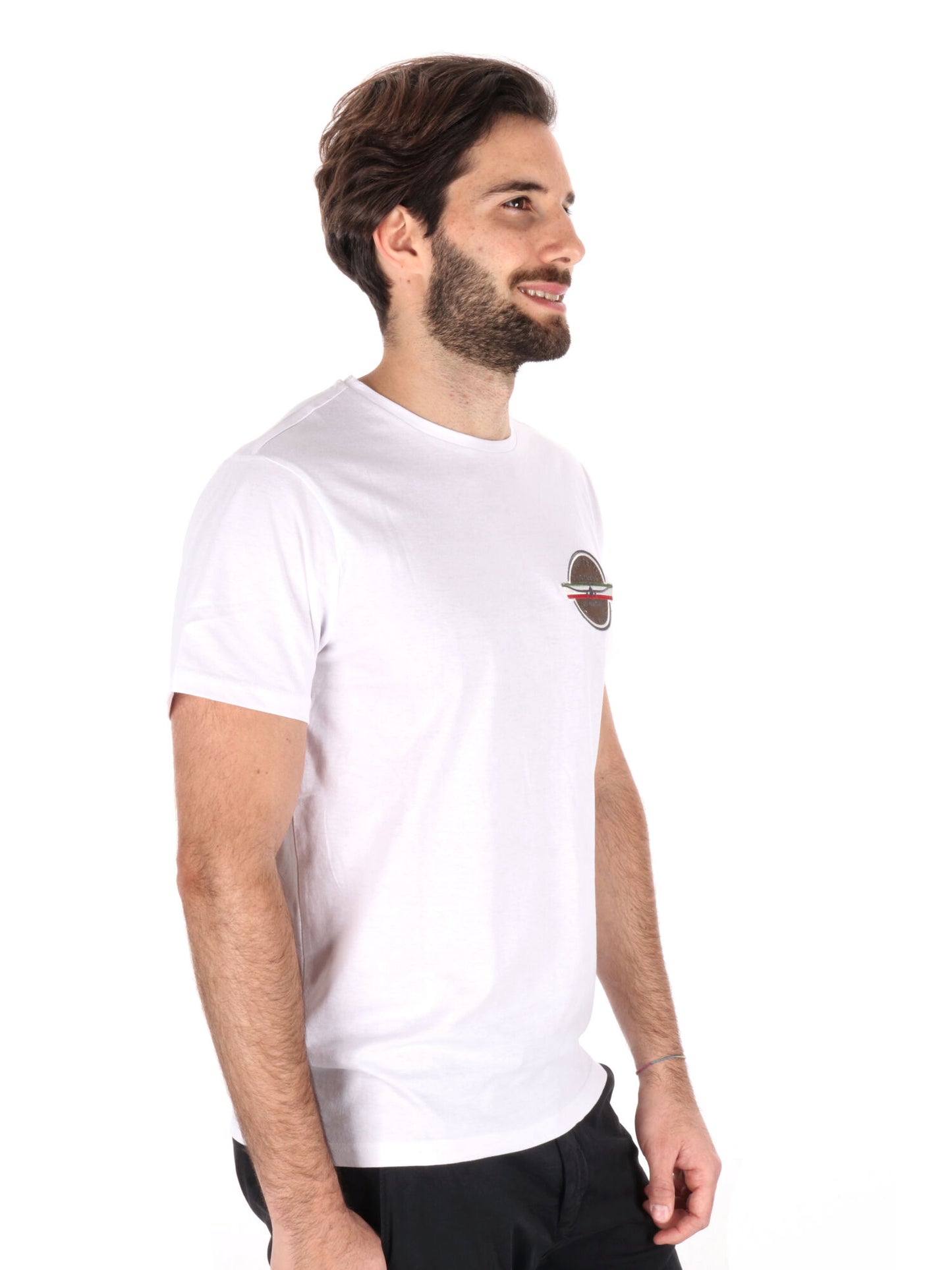 T-SHIRT AERONAUTICA ITALIANA UOMO BIANCO