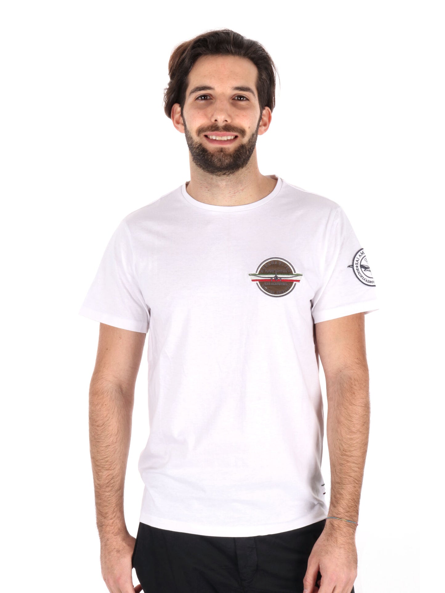 T-SHIRT AERONAUTICA ITALIANA UOMO BIANCO