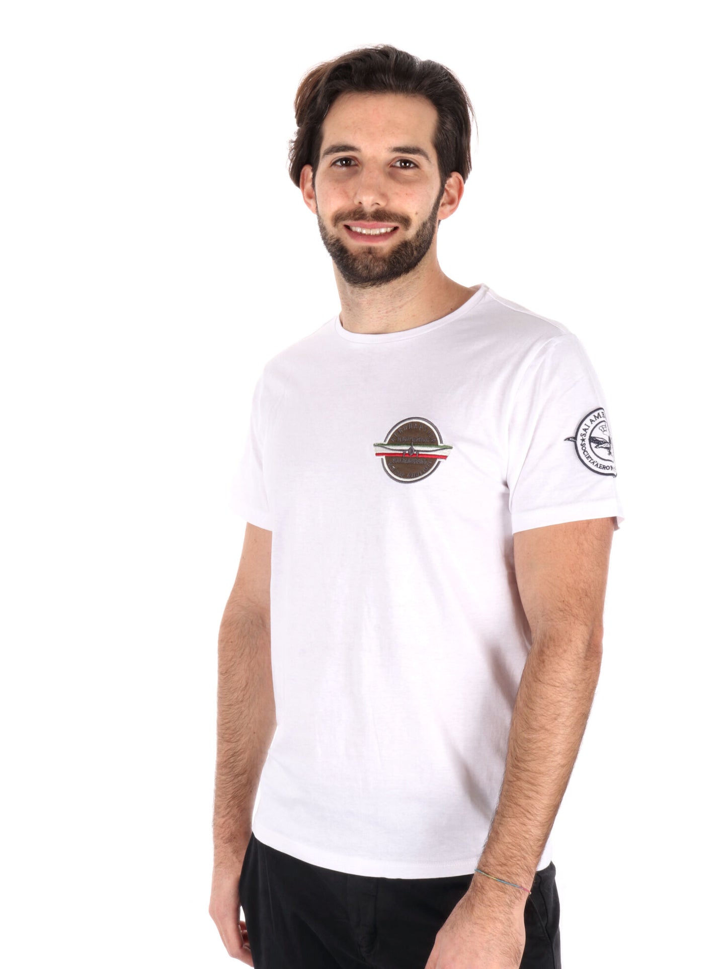 T-SHIRT AERONAUTICA ITALIANA UOMO BIANCO