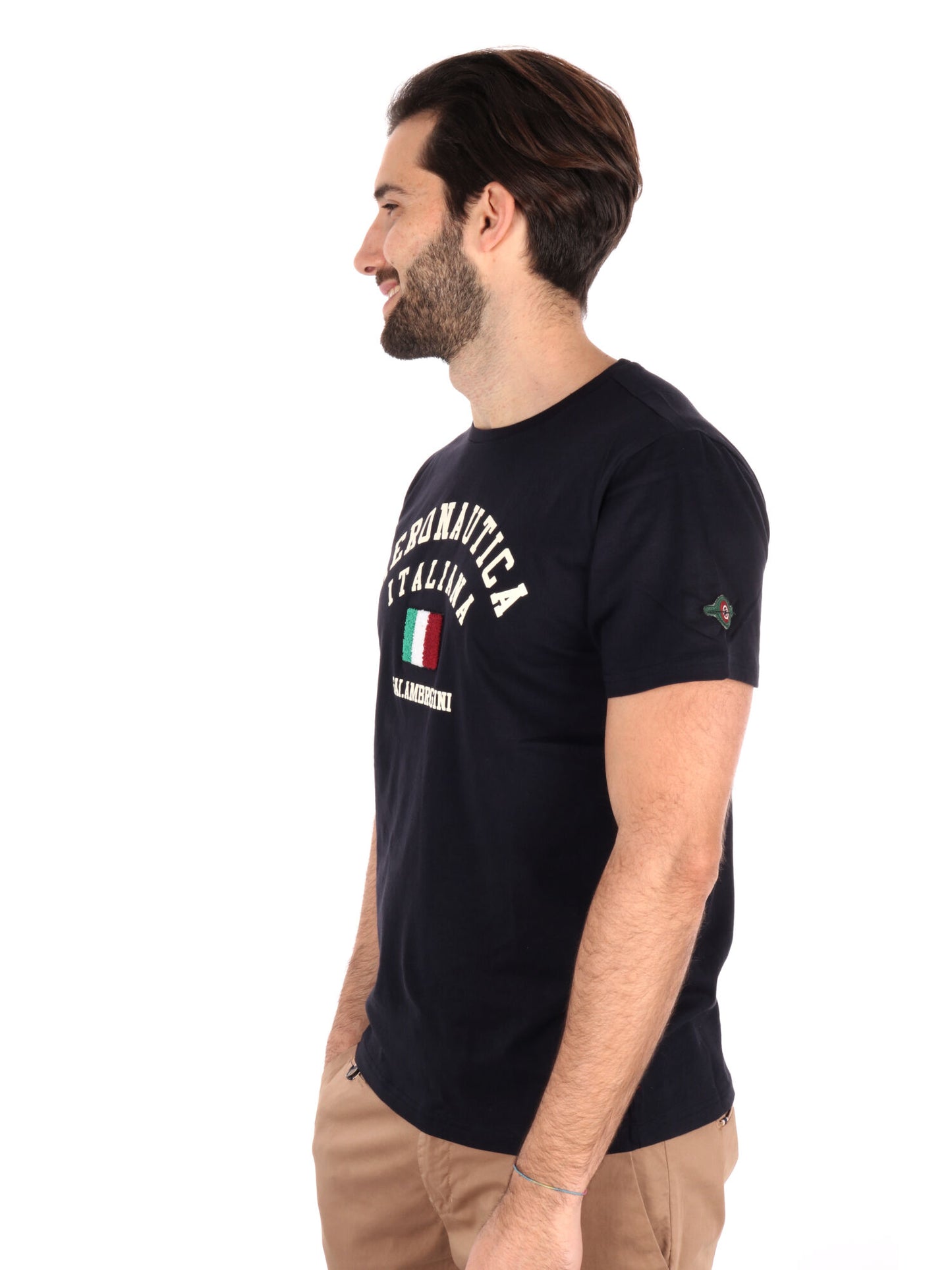 T-SHIRT AERONAUTICA ITALIANA UOMO BLU