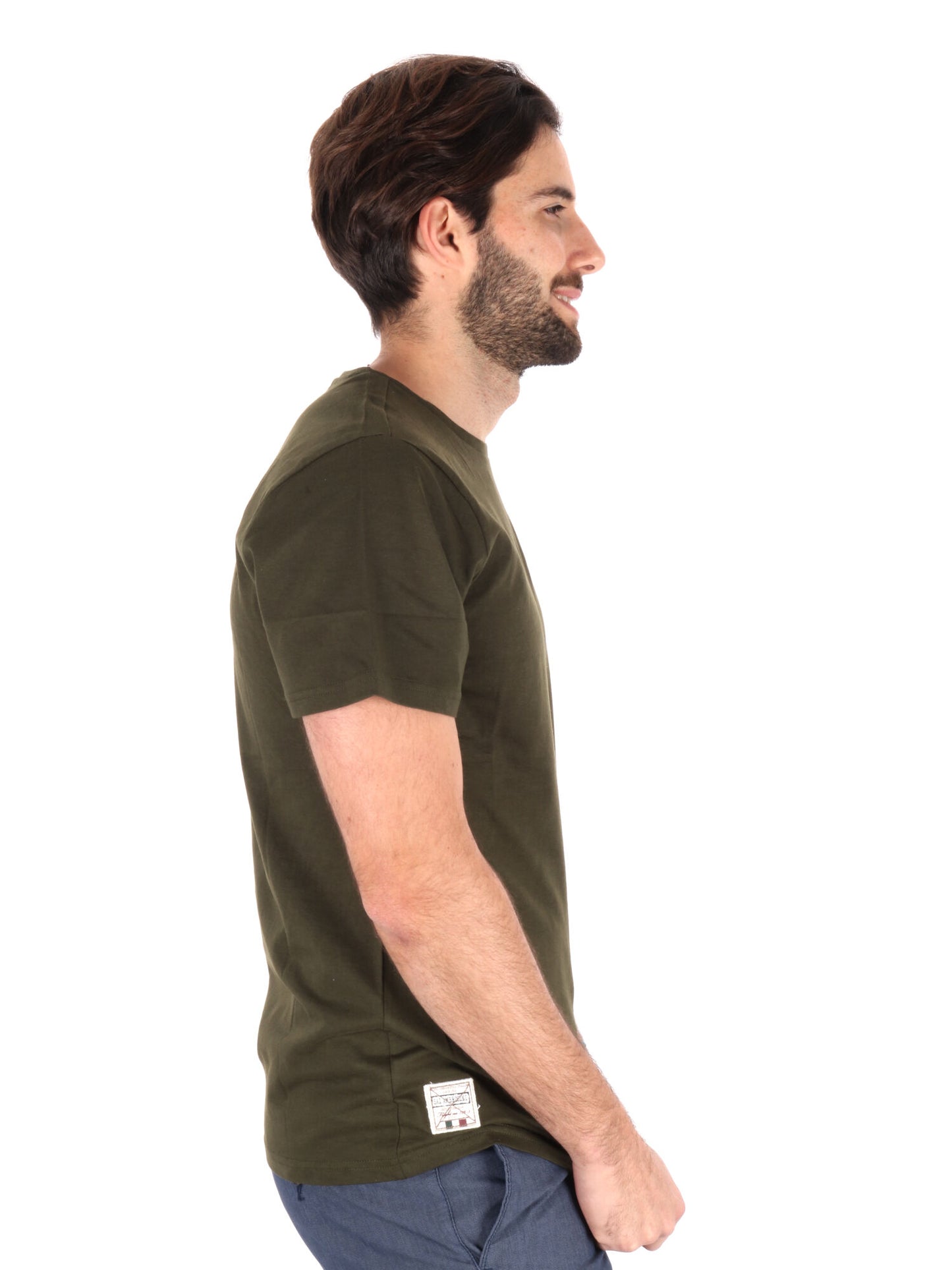 T-SHIRT AERONAUTICA ITALIANA UOMO VERDE MILITARE