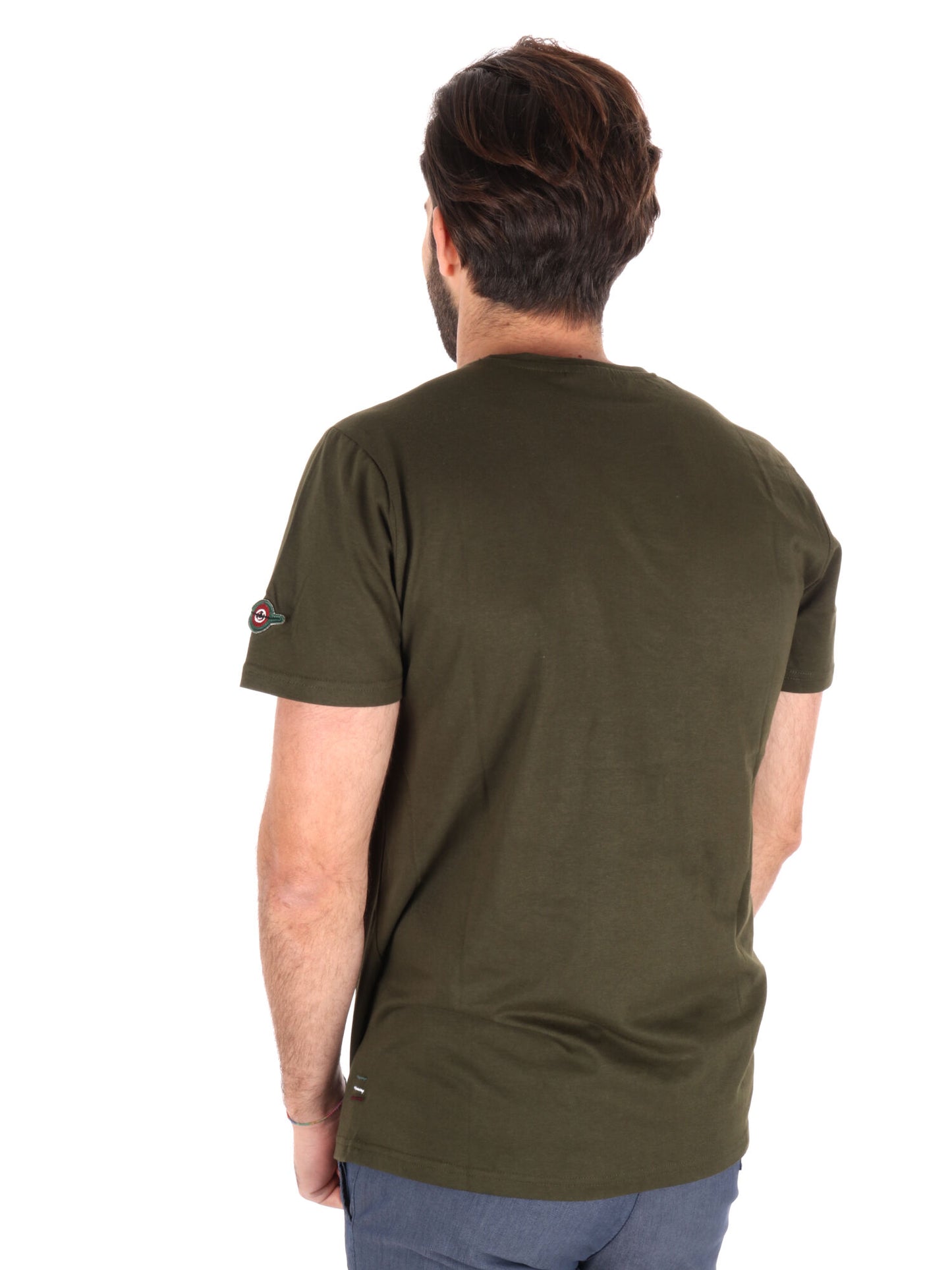 T-SHIRT AERONAUTICA ITALIANA UOMO VERDE MILITARE