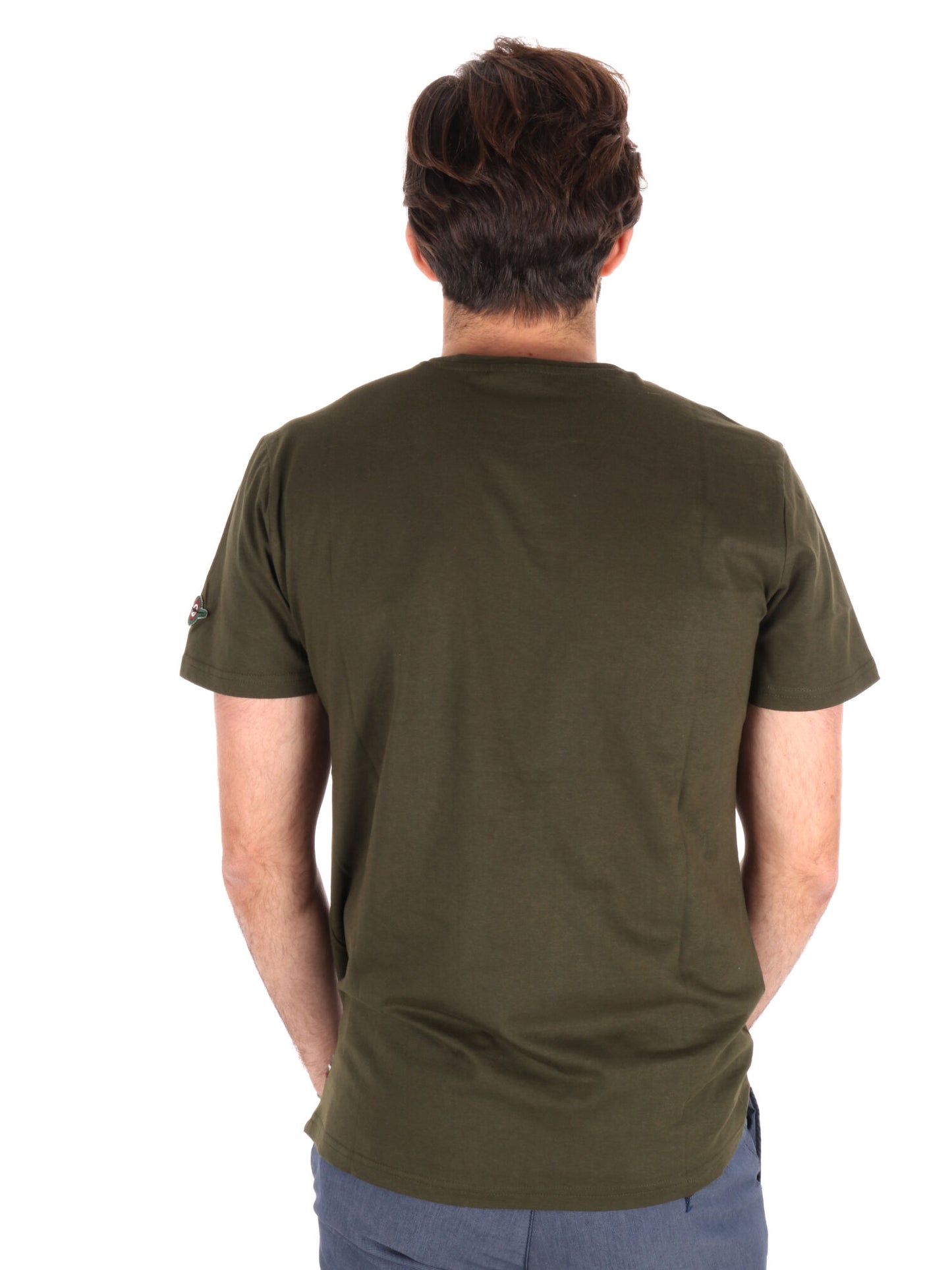 T-SHIRT AERONAUTICA ITALIANA UOMO VERDE MILITARE