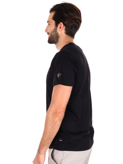 T-SHIRT AERONAUTICA ITALIANA UOMO NERO