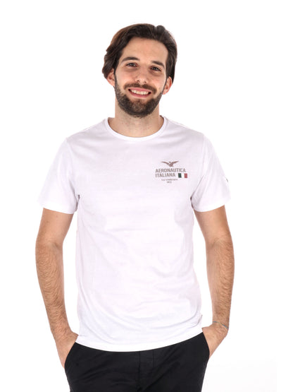 T-SHIRT AERONAUTICA ITALIANA UOMO BIANCO