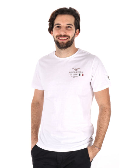 T-SHIRT AERONAUTICA ITALIANA UOMO BIANCO