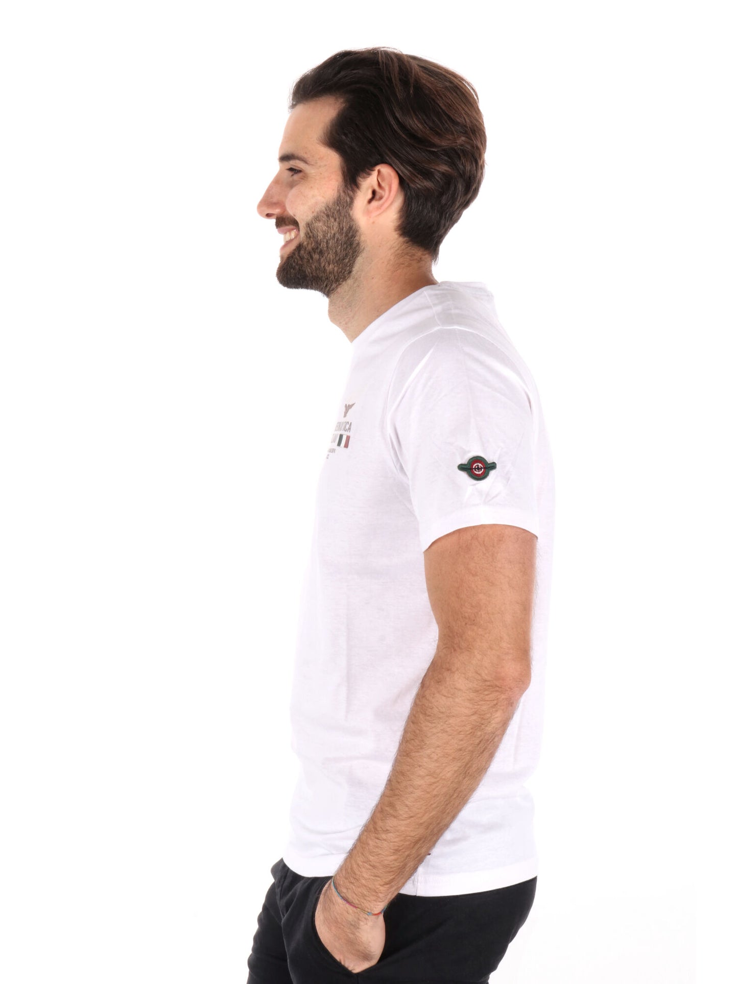 T-SHIRT AERONAUTICA ITALIANA UOMO BIANCO