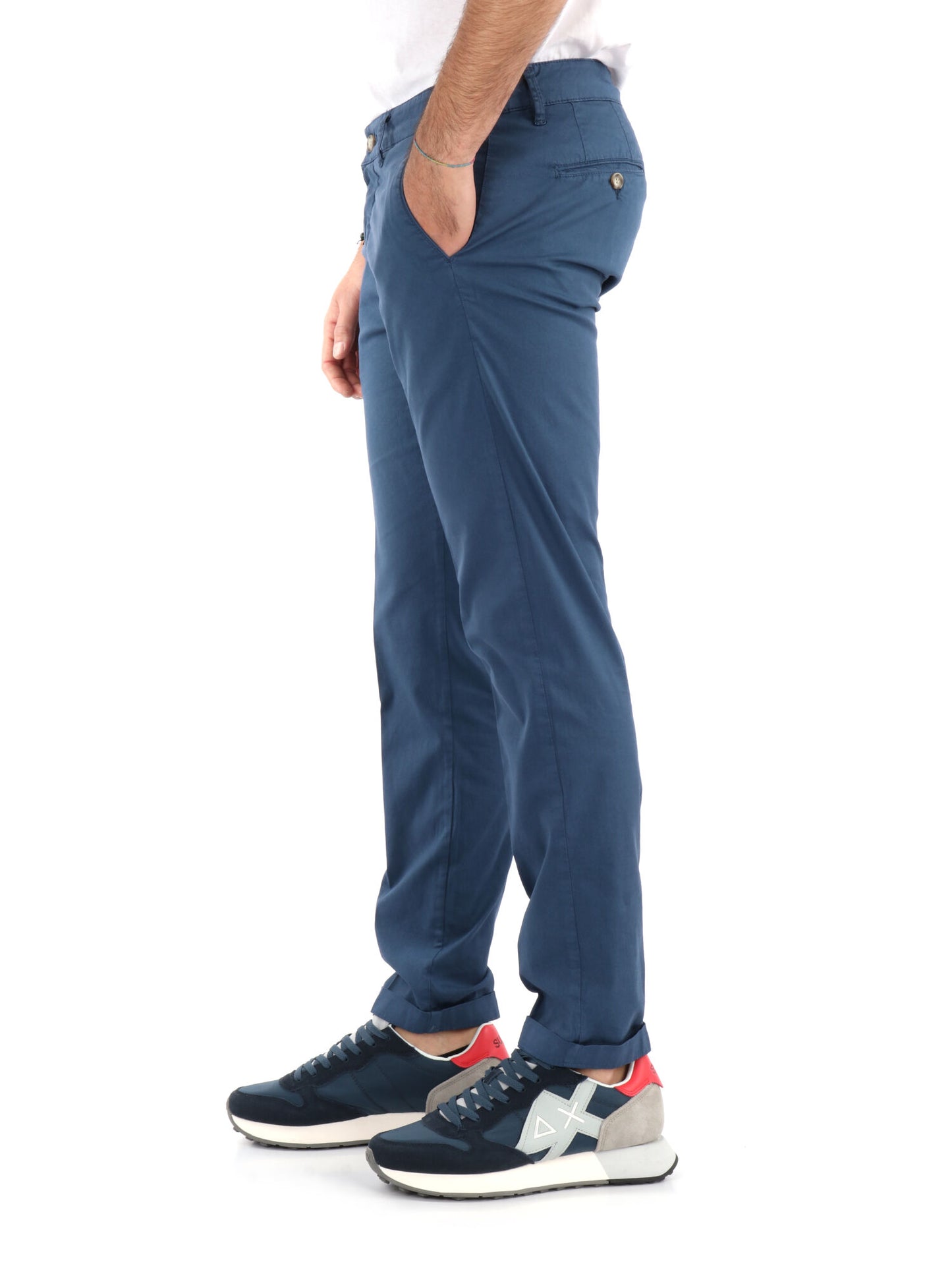 PANTALONE CHINO FB UOMO INDACO