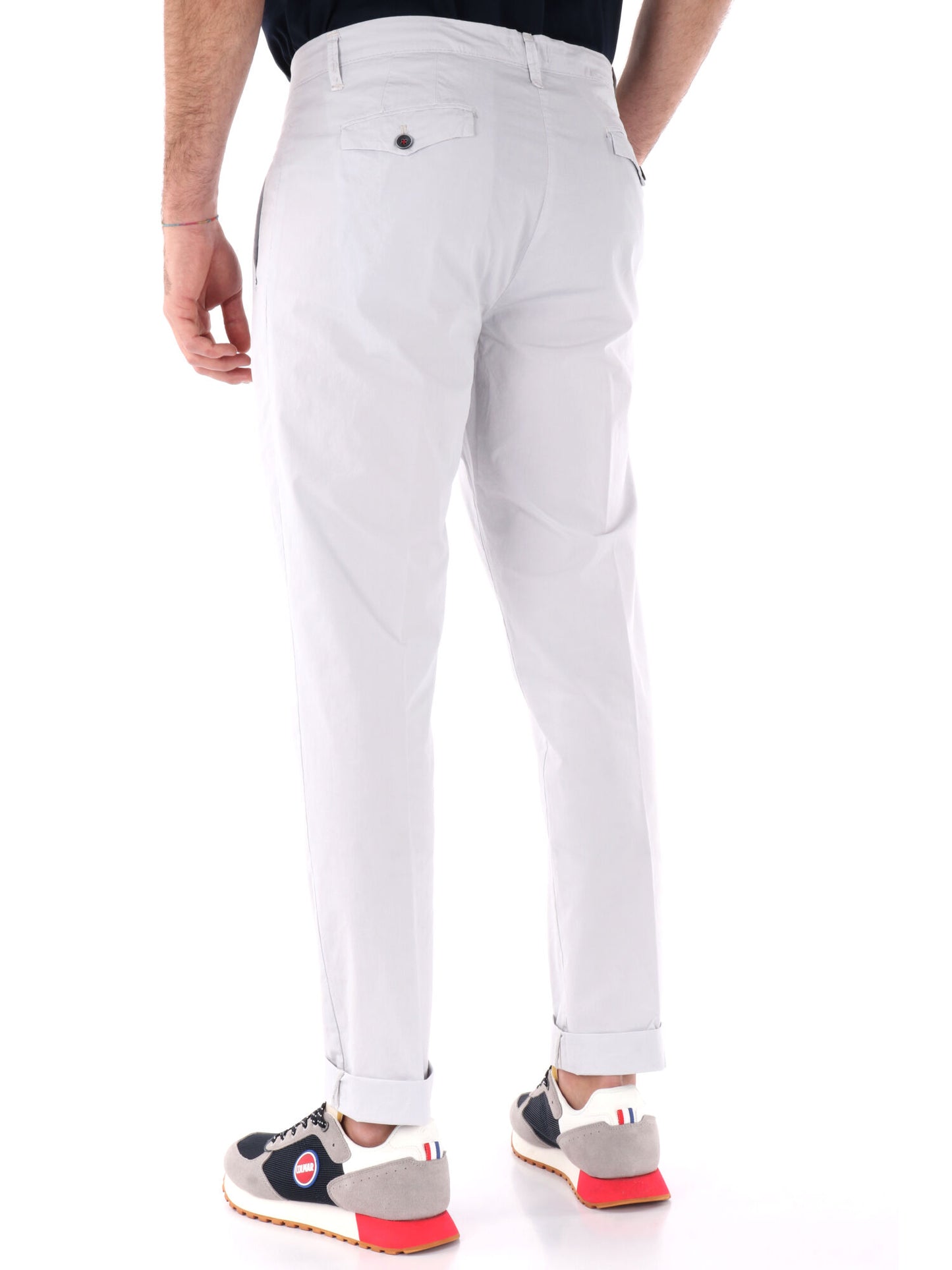 PANTALONE IN TELA FB UOMO GHIACCIO