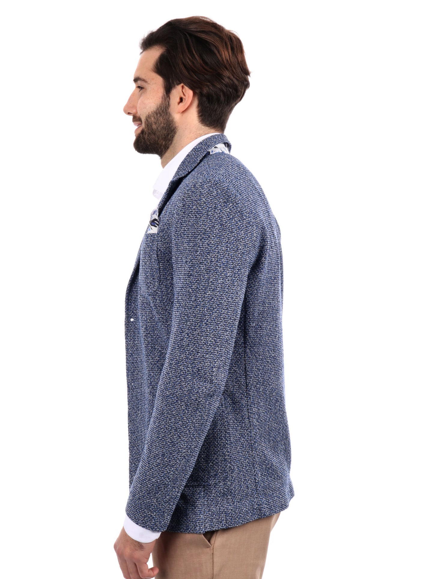 GIACCA IN MAGLIA FB UOMO INDACO