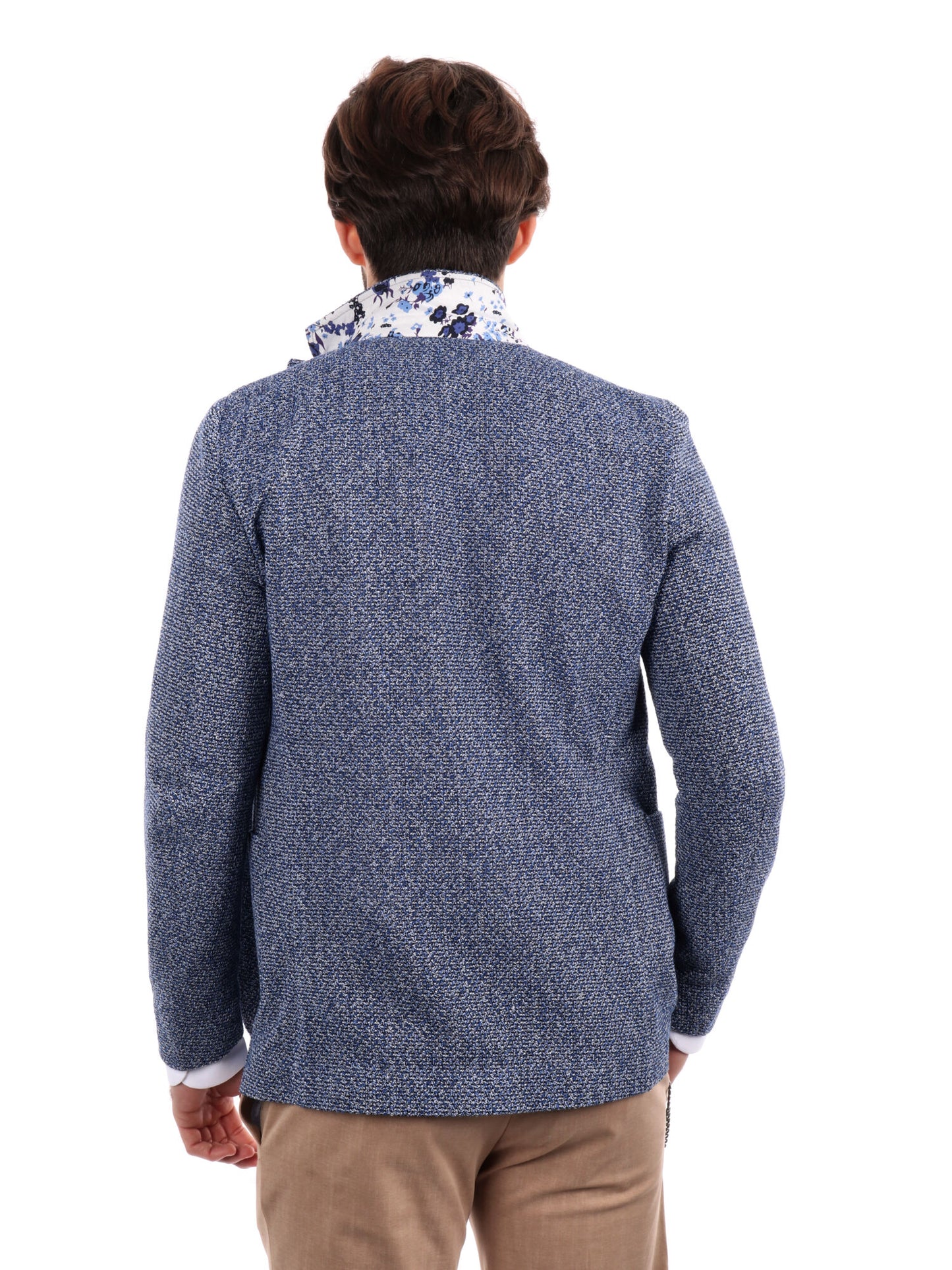 GIACCA IN MAGLIA FB UOMO INDACO