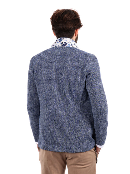 GIACCA IN MAGLIA FB UOMO INDACO