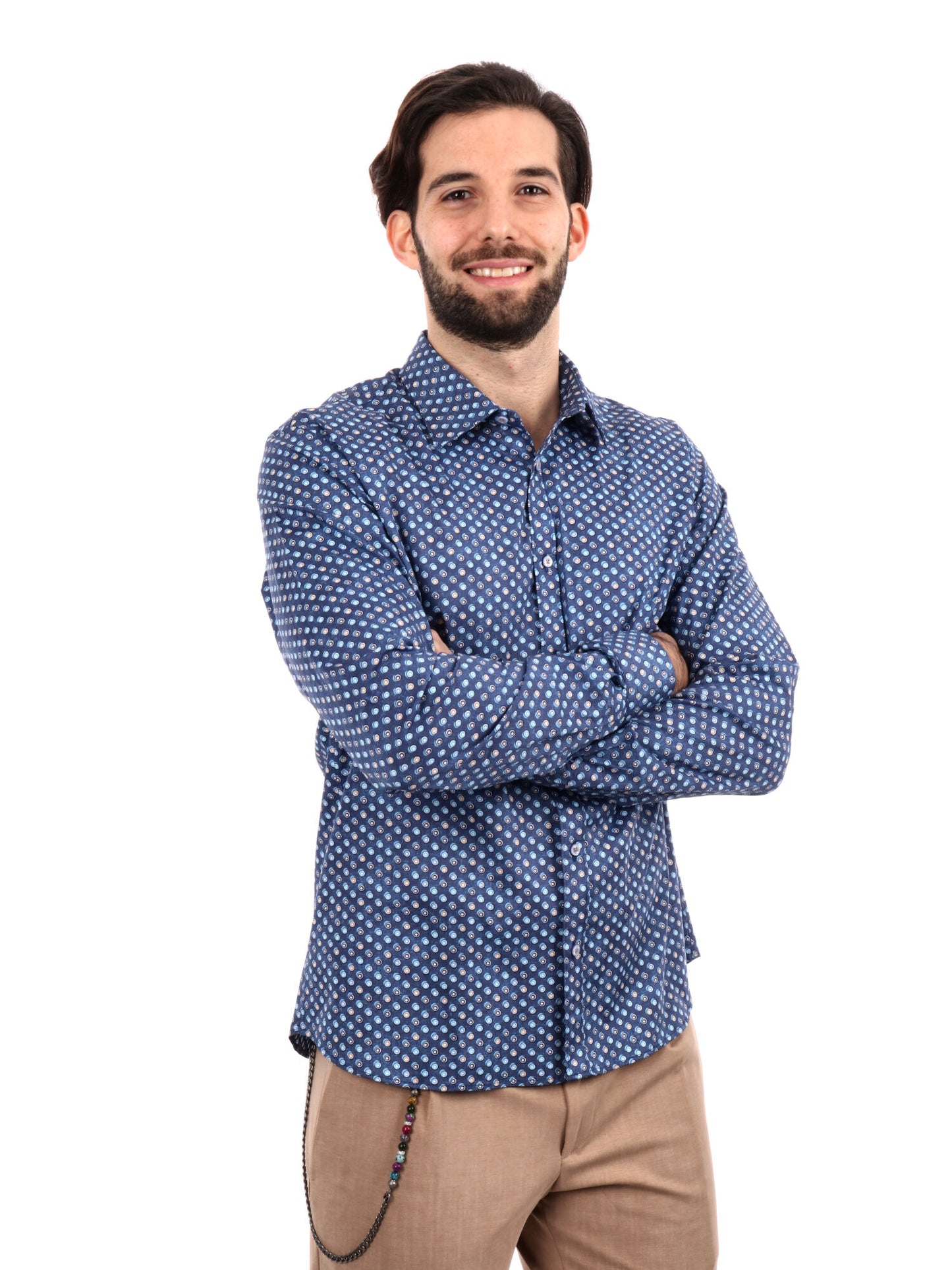 CAMICIA BATTISTA FB UOMO BLU