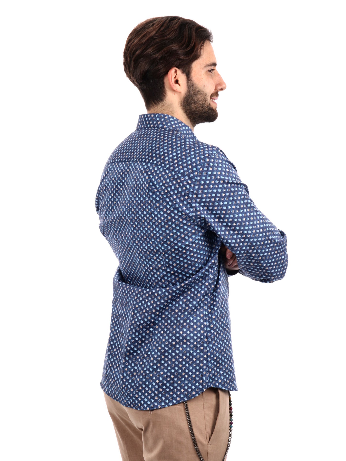CAMICIA BATTISTA FB UOMO BLU
