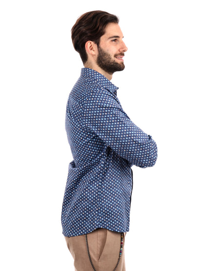 CAMICIA BATTISTA FB UOMO BLU
