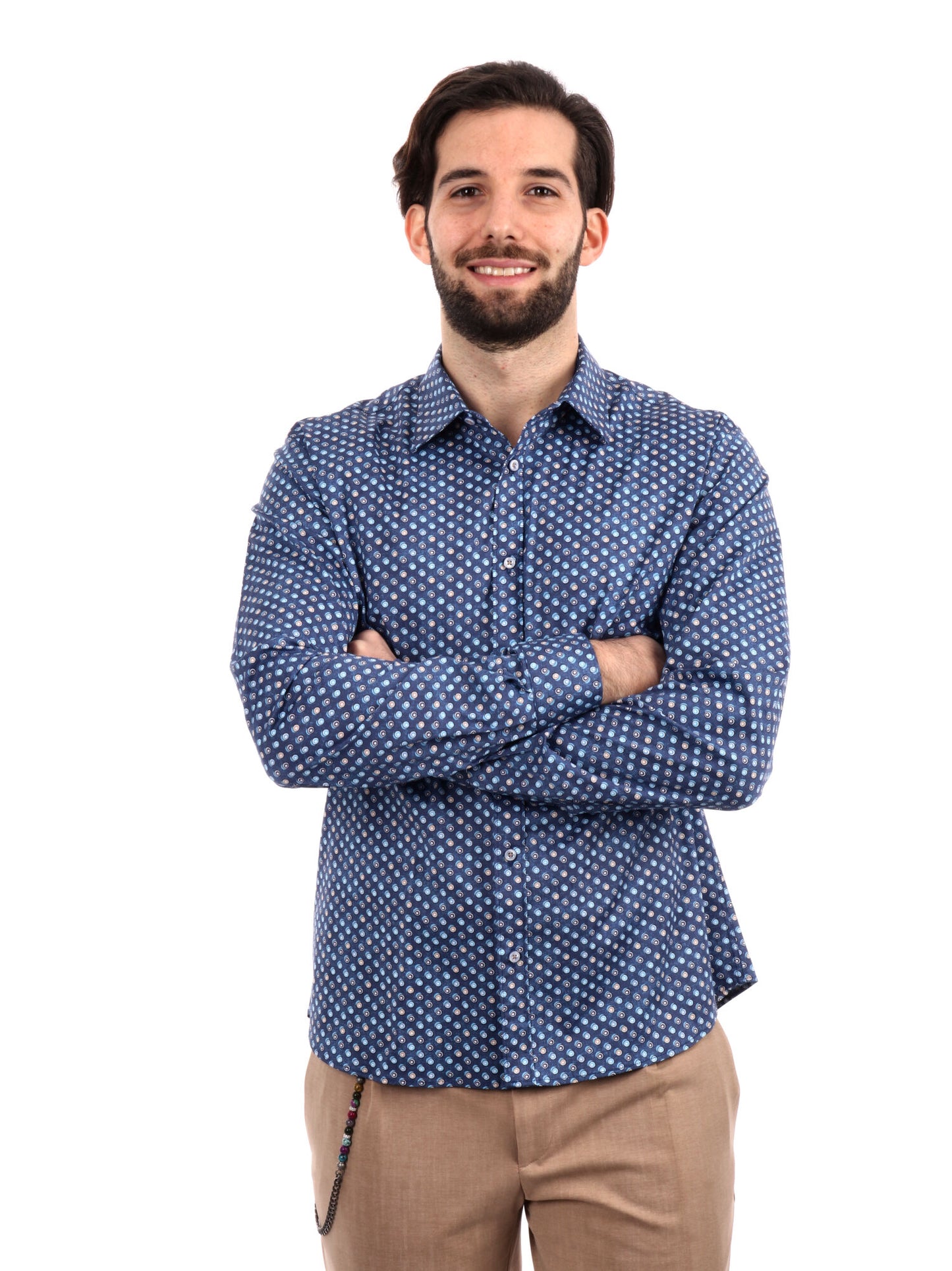 CAMICIA BATTISTA FB UOMO BLU
