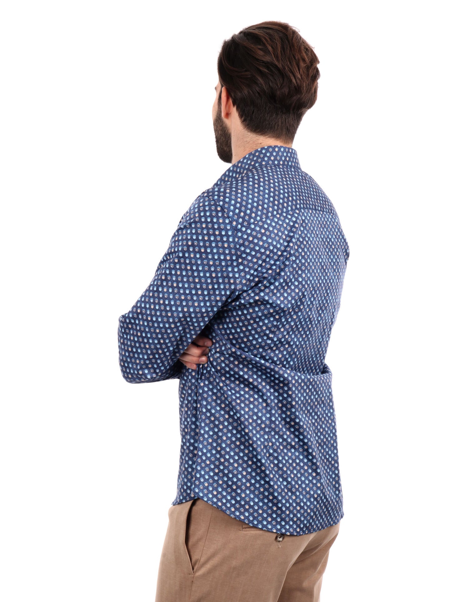 CAMICIA BATTISTA FB UOMO BLU