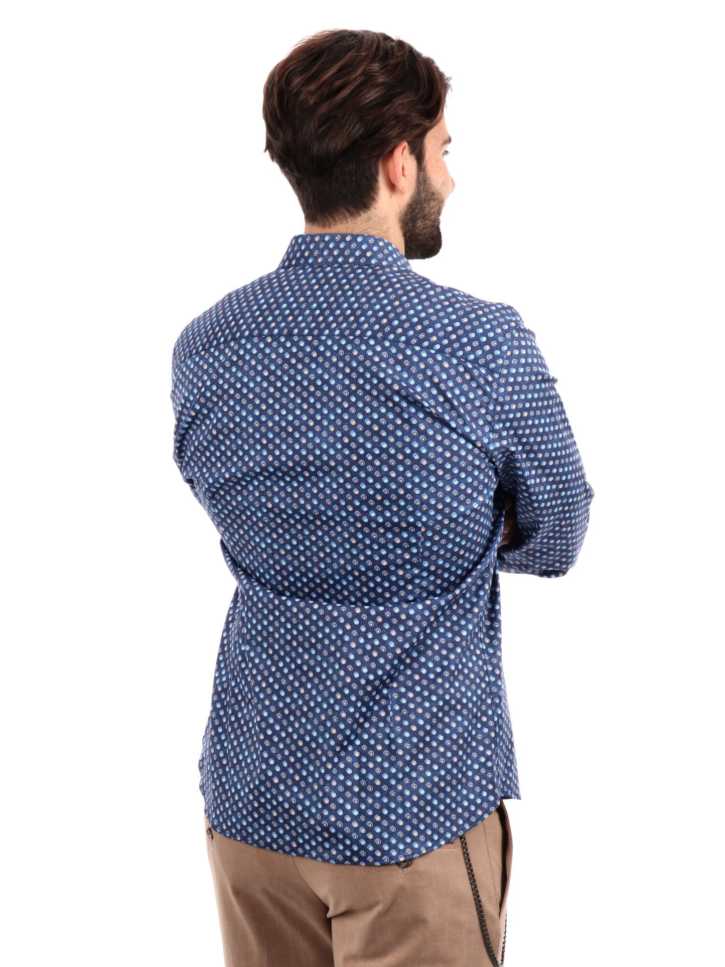 CAMICIA BATTISTA FB UOMO BLU