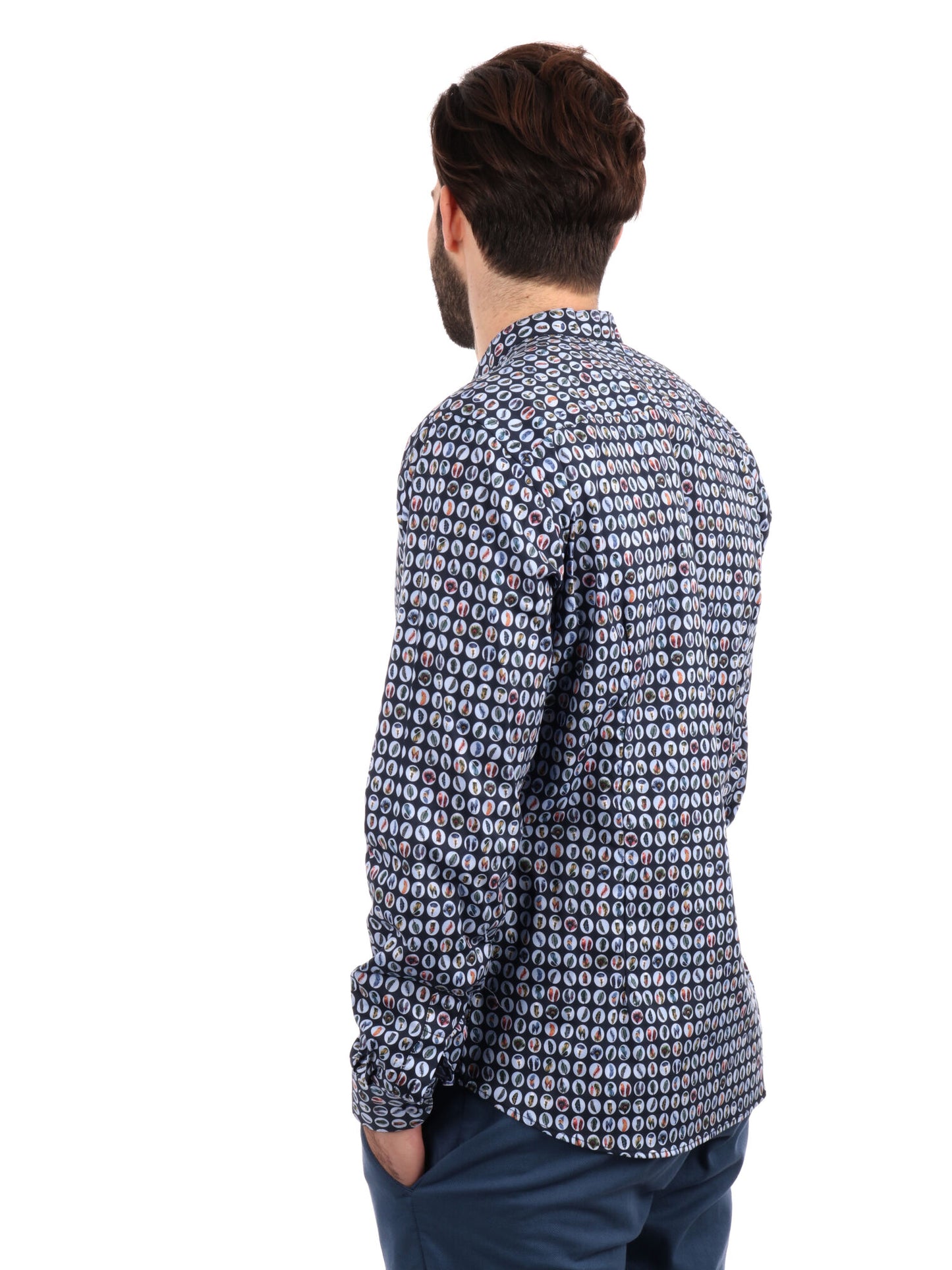 F.B. CAMICIA ML - BLU