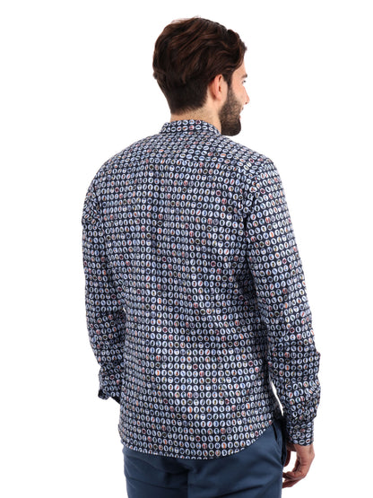F.B. CAMICIA ML - BLU