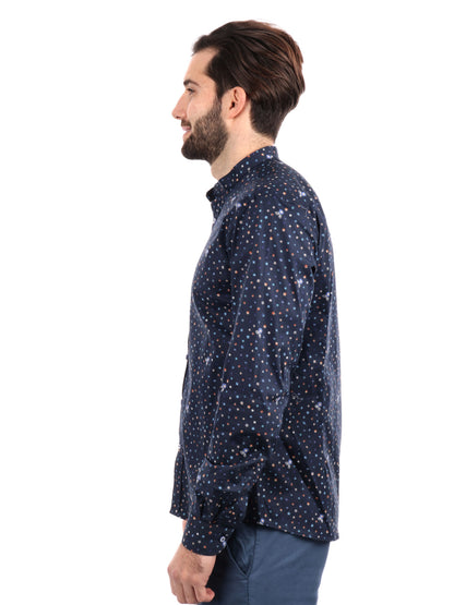 CAMICIA BATTISTA COREA FB UOMO BLU