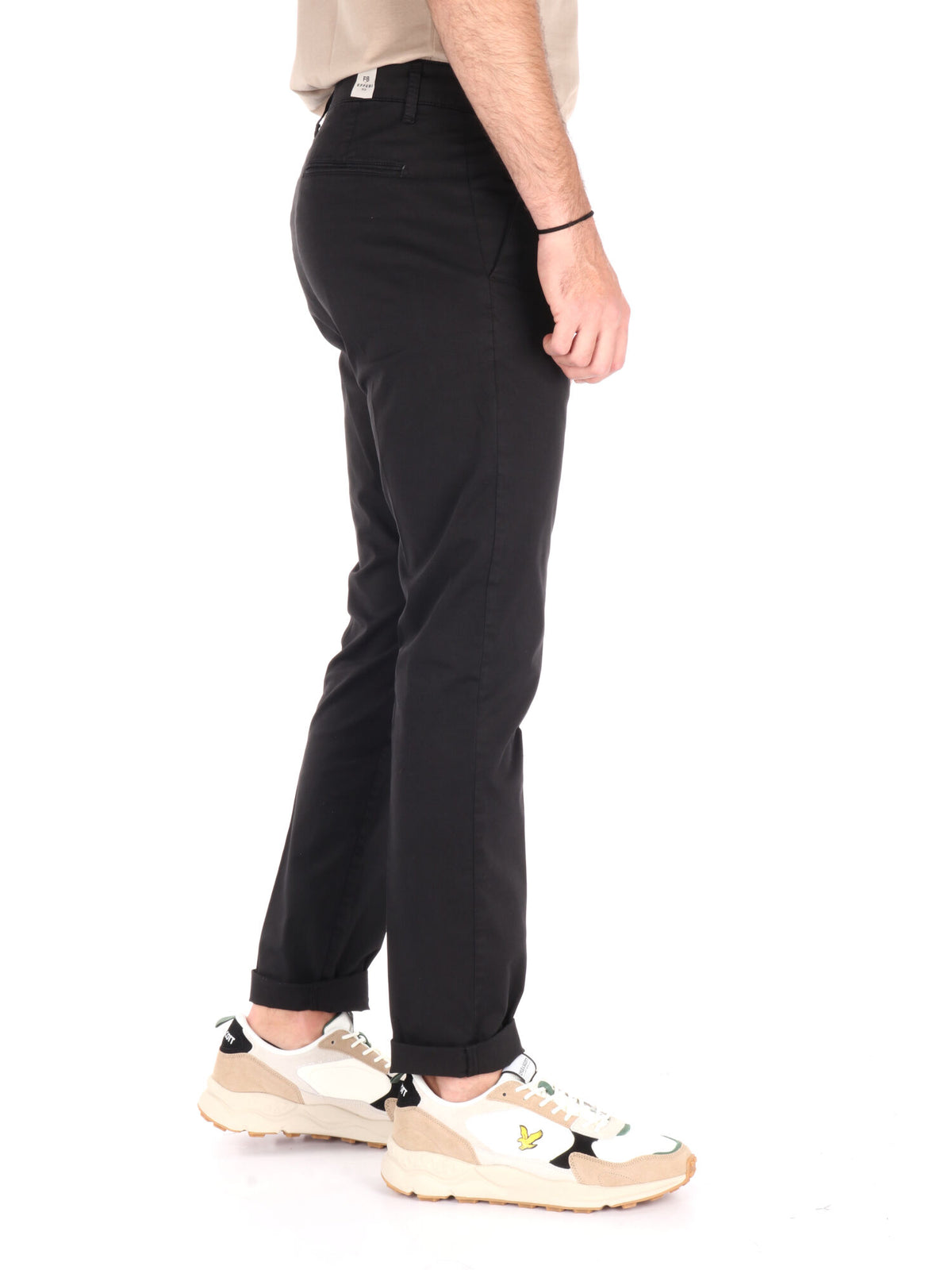 F.b. pantalone da uomo nero