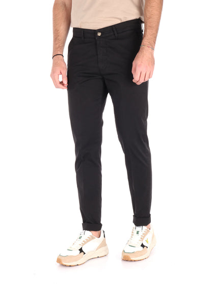 F.b. pantalone da uomo nero
