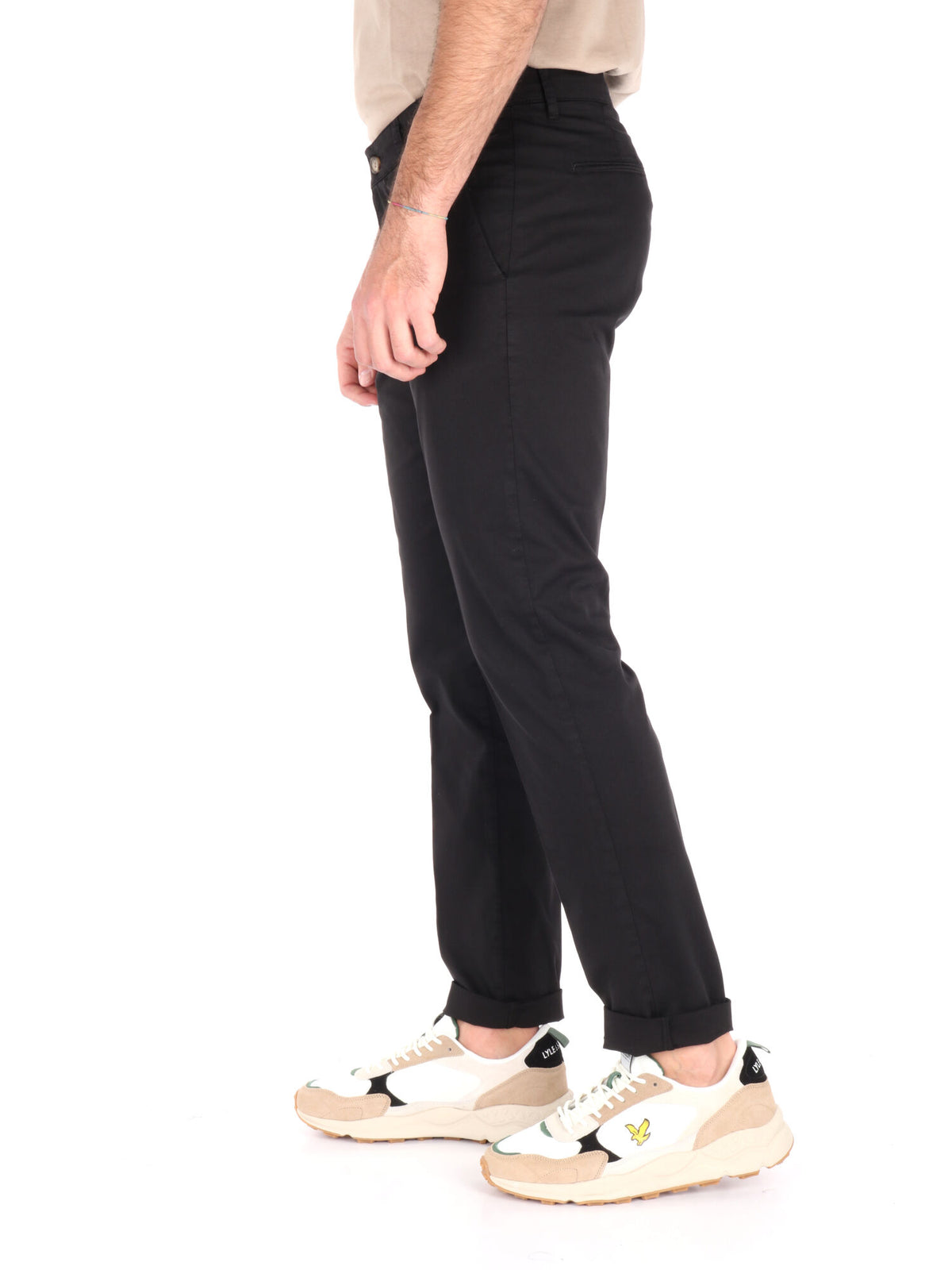 F.b. pantalone da uomo nero