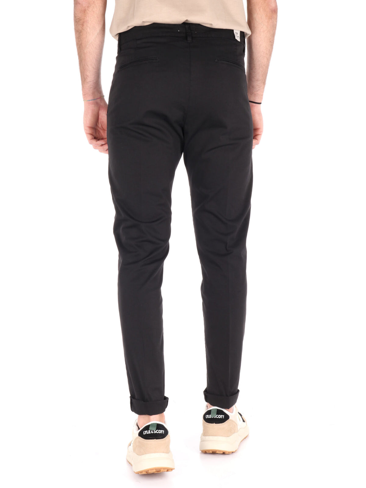 F.b. pantalone da uomo nero