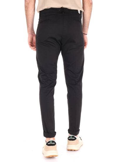 F.b. pantalone da uomo nero