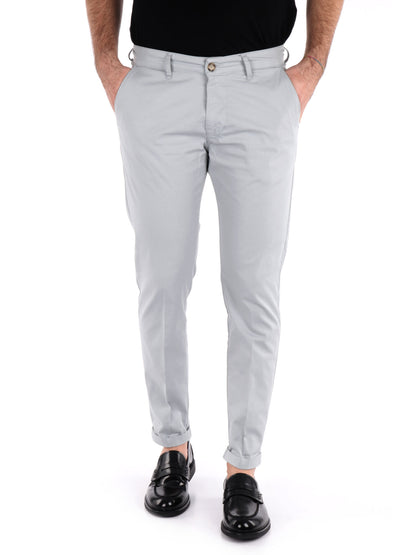 PANTALONE CHINO BONGO FB UOMO PERLA