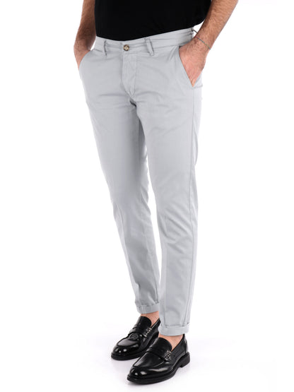PANTALONE CHINO BONGO FB UOMO PERLA