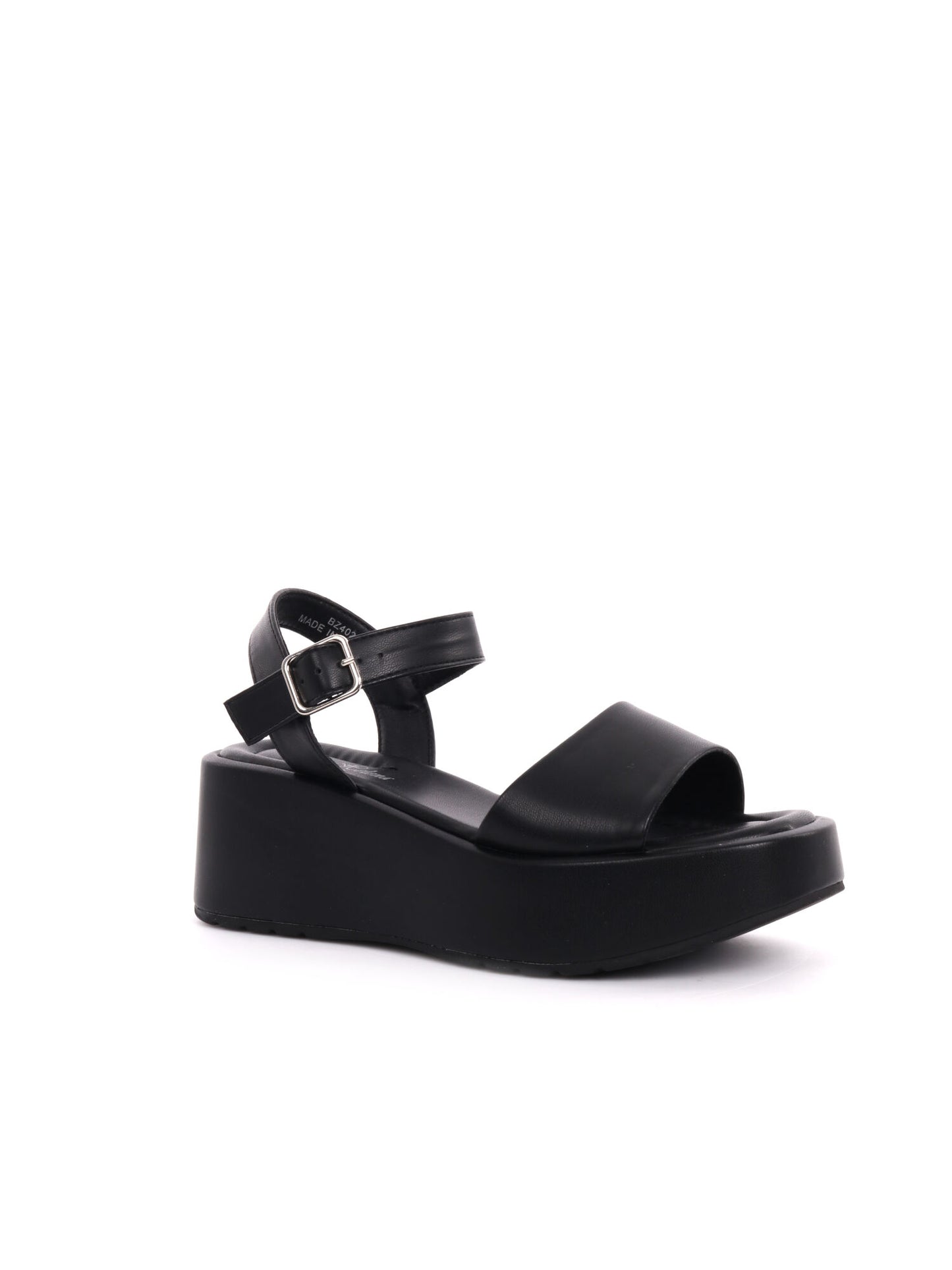 SANDALO CON PLATFORM QUEEN HELENA DA DONNA NERO