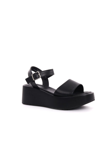 SANDALO CON PLATFORM QUEEN HELENA DA DONNA NERO