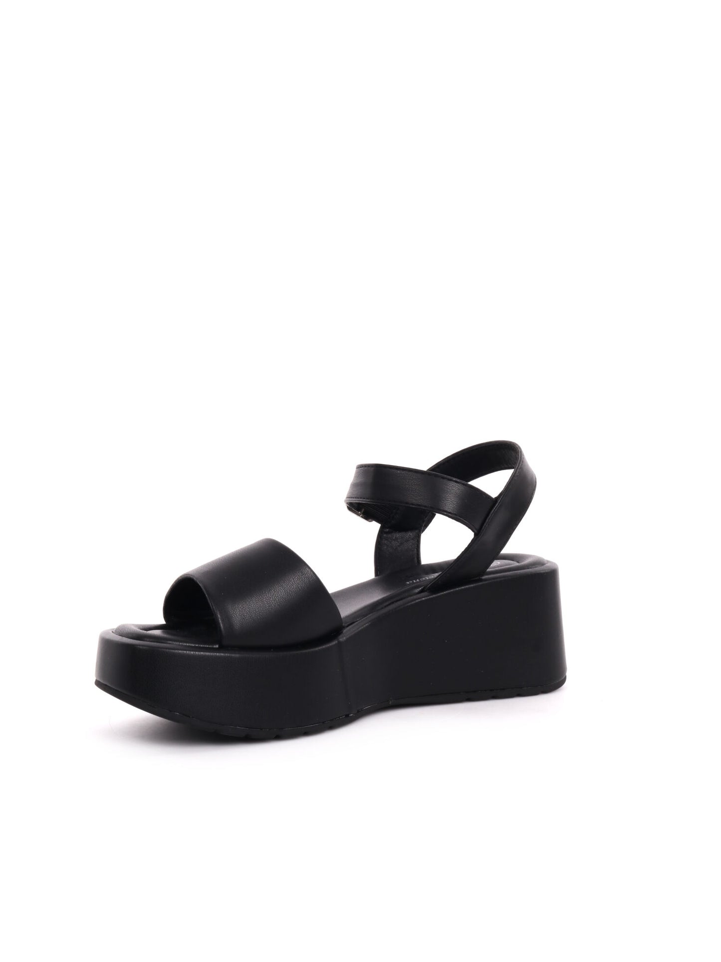 SANDALO CON PLATFORM QUEEN HELENA DA DONNA NERO