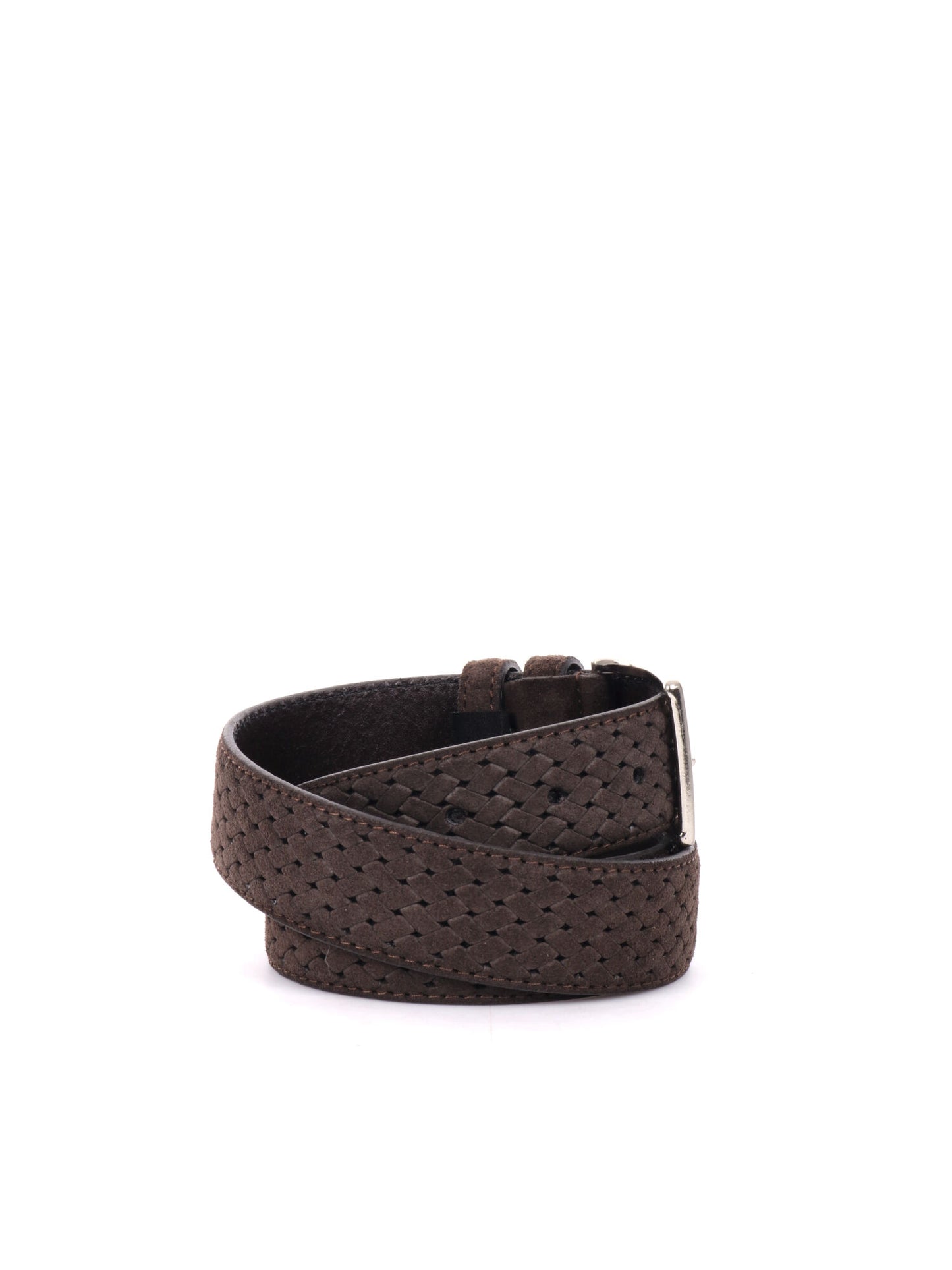 CINTURA IN PELLE CON MOTIVO FB UNISEX TESTA TESTA DI MORO