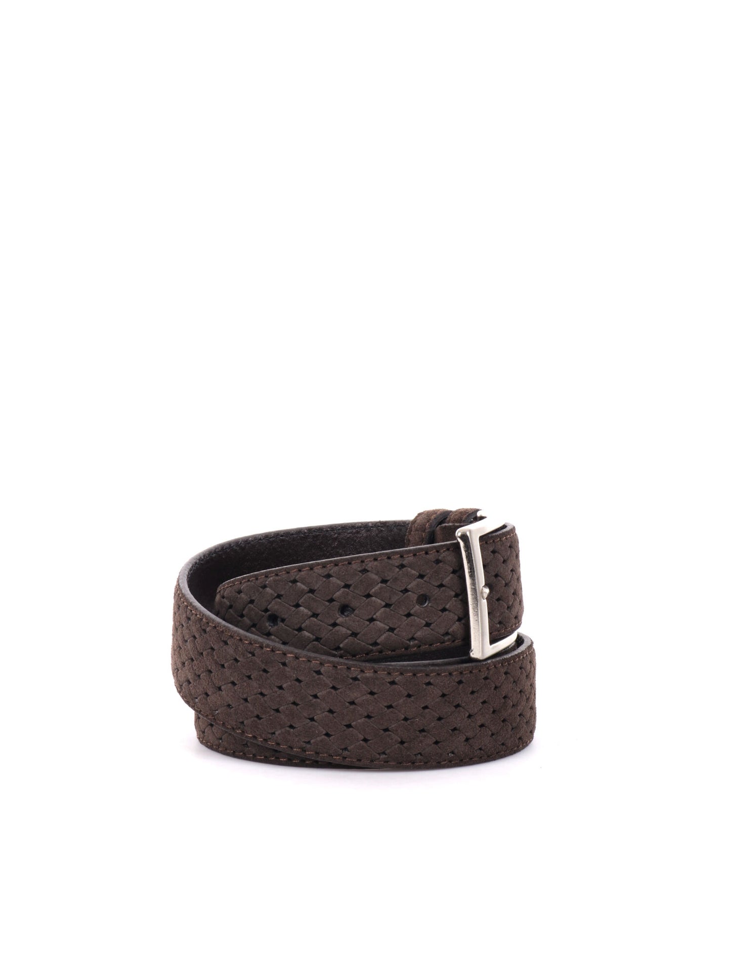 CINTURA IN PELLE CON MOTIVO FB UNISEX TESTA TESTA DI MORO